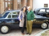           Convegno Voghera: Roma gourmet e il Conte proprietario della collezione d'auto storiche davanti all'auto che fu del Presidente della Repubblica Saragat