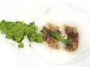 Foie gras di anatra con schiuma di limone e polvere di menta - Heinz Beck, Roma