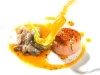 Ostrica, foie gras e frutto della passione di Luigi Taglienti - Antiche Contrade, Cuneo