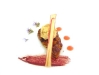 Cubo di mela limoncina con scaloppa e gelato di foie gras al tamarindo dei f.lli Serva - La Trota, Lazio      