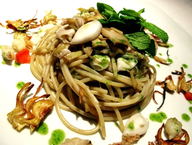 Linguine con calamaretti